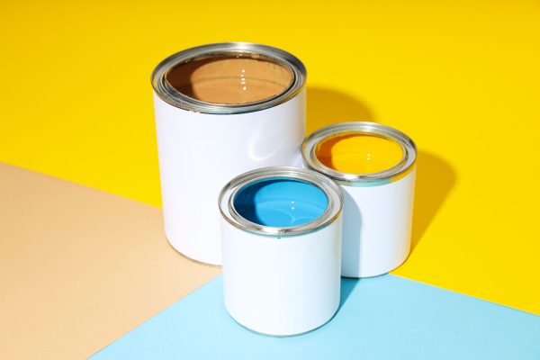Tools for art and repairing - paint, paint in can
